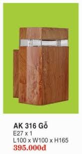 Đèn led vách hành lang AK 316 GỖ Hufa