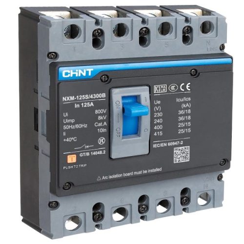 MCCB 4P NXM-160E/4300B bảo vệ quá tải và ngắn mạch 309507 CHINT