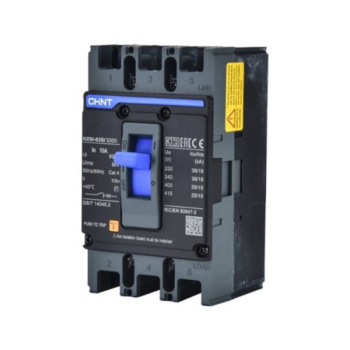 MCCB 3P NXM-63E/3300 bảo vệ quá tải và ngắn mạch. 269969 CHINT