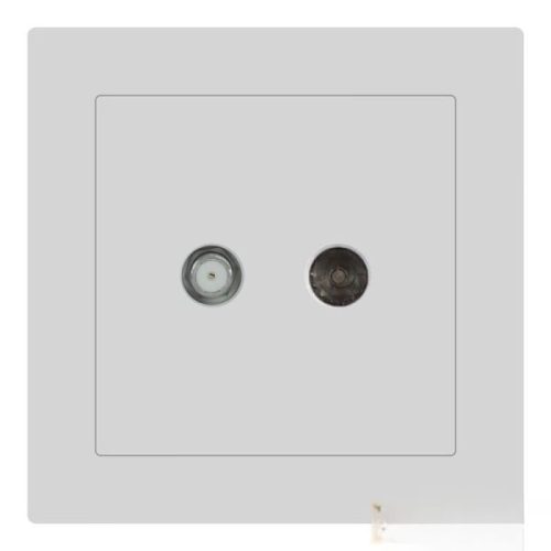 Bộ ổ cắm truyền hình vệ tinh + điện thoại cổ điển K series C1B219 Duhal