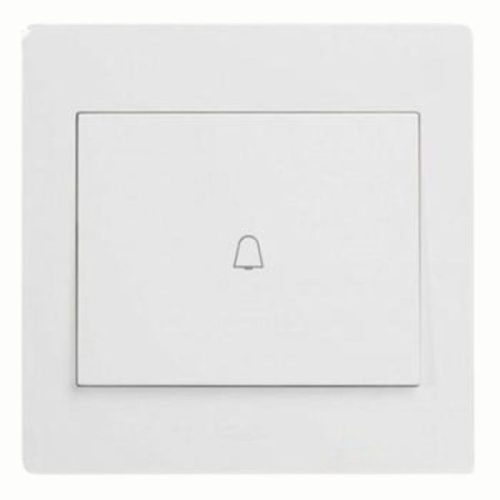 Công tắc chuông 1 cực 10A, nút bấm lớn WGML111B Hager