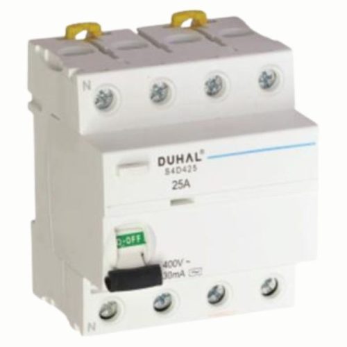 Thiết bị đóng cắt CB chống dòng rò 4P - RCCB duhal S4D425 Duhal