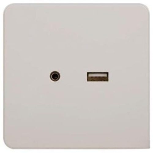 Ổ cắm USB + 3.5mm AUDIO WGDHUSB35 Hager