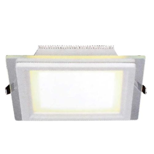 Đèn âm trần kiếng vuông 3 chế độ ánh sáng 6W AT-61 LED Hufa