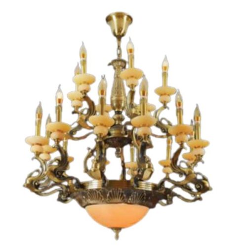 Đèn chùm đồng CĐ 1236/12+6 Hufa