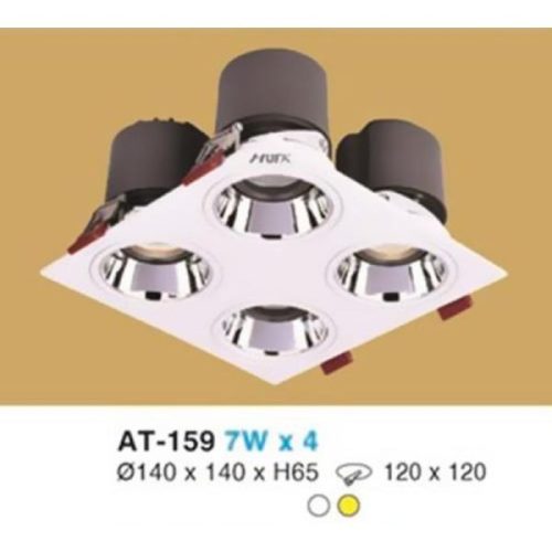 Đèn âm trần chiếu điểm vuông AT-159 Hufa