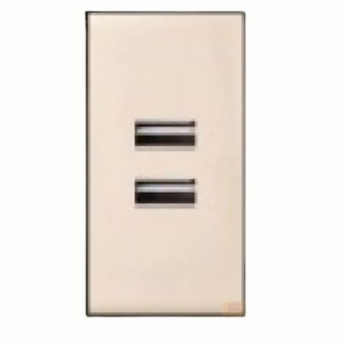 Ổ cắm đôi USB Size M Saturn K S1B002 Duhal