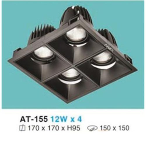 Đèn âm trần chiếu điểm vuông AT-155 Hufa
