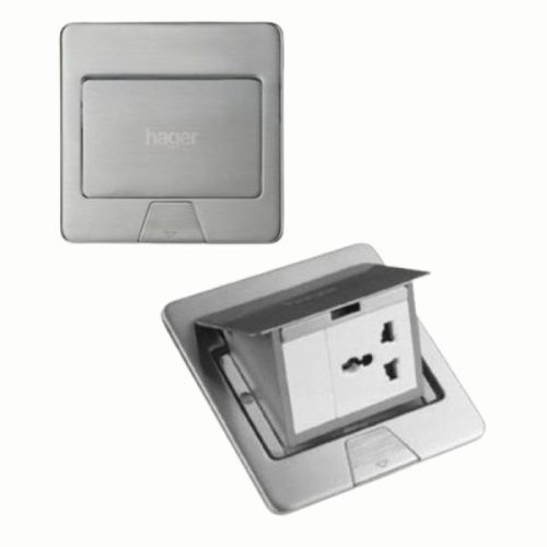 Khung ổ cắm âm sàn WGFFVE3BS Hager