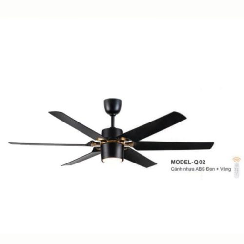 Quạt trần đèn 6 cánh MODEL-Q02 Euroto