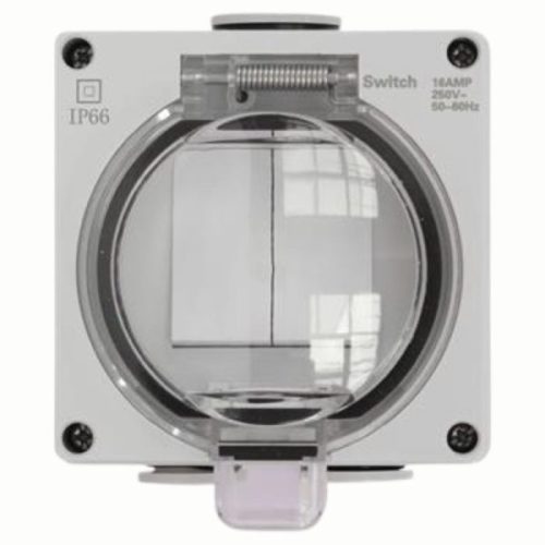 Công tắc đôi chống thấm IP66 GS K1V102 Duhal