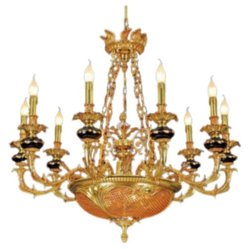 Đèn chùm đồng CĐ 1231/10 Hufa