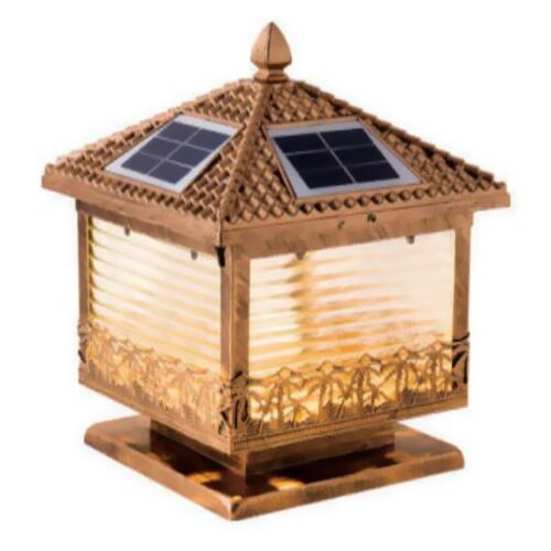 Đèn trụ cổng vuông NLMT TNL-03 Hufa