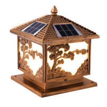 Đèn trụ cổng vuông NLMT TNL-04 Hufa