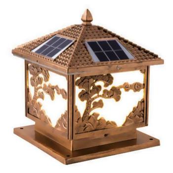 Đèn trụ cổng vuông NLMT TNL-05 Hufa