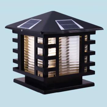 Đèn trụ cổng năng lượng mặt trời vuông TNL-13 Hufa