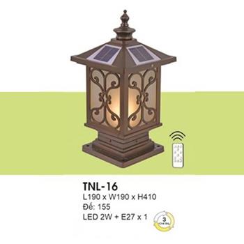 Đèn trụ cổng vuông NLMT TNL-16 Hufa