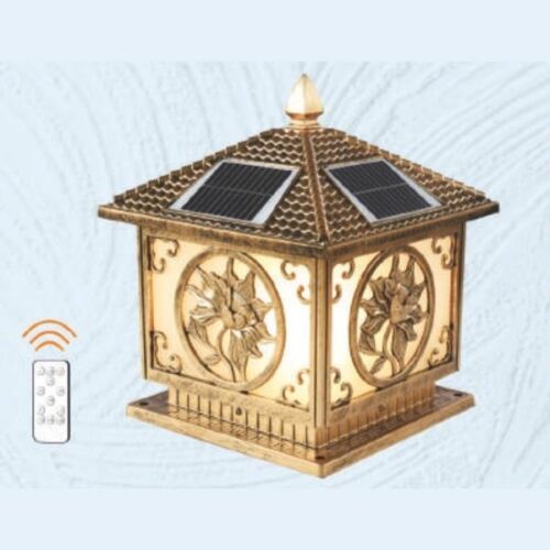 Đèn trụ cổng vuông NLMT TNL-34 Hufa