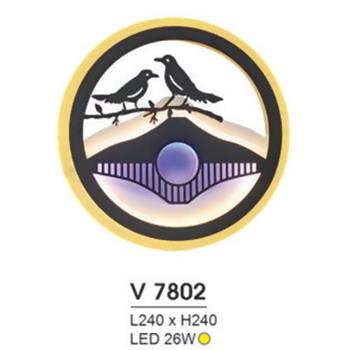 Đèn Vách Nghệ Thuật V 7802 Hufa