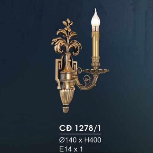 Đèn vách đồng VĐ 1278/1 Hufa