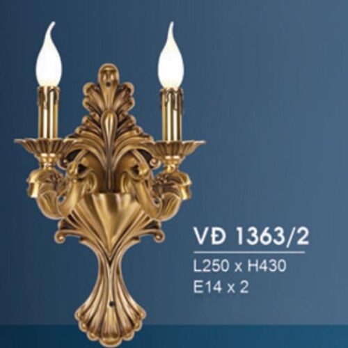 Đèn Vách Đồng VĐ 1363/2 Hufa