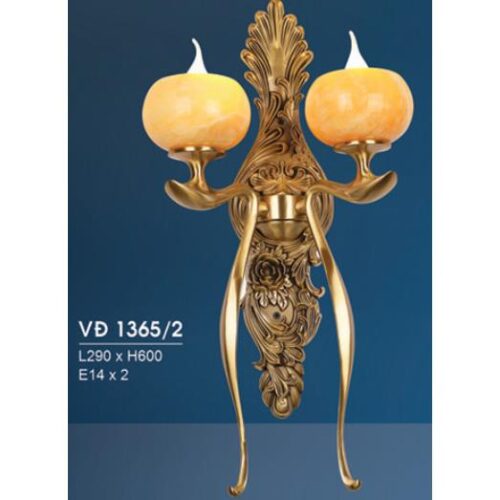 Đèn Vách Đồng VĐ 1365/2 Hufa