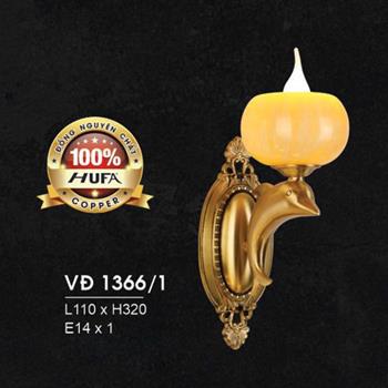 Đèn vách đồng VĐ 1366/1 Hufa