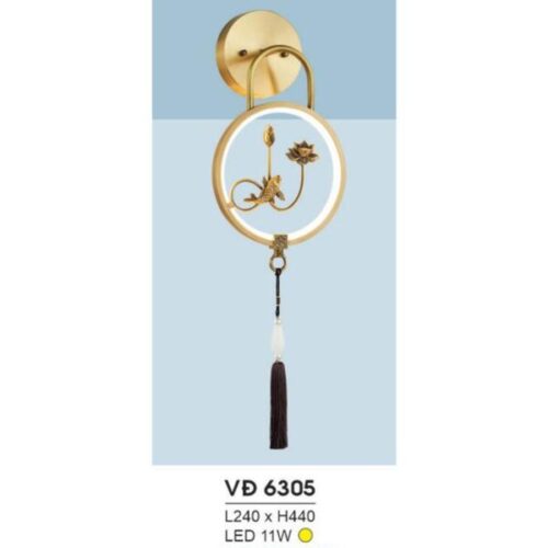 Đèn vách đồng VĐ 6305 Hufa