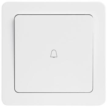 Công tắc chuông 1 cực 10A, nút bấm lớn WGCL111B Hager