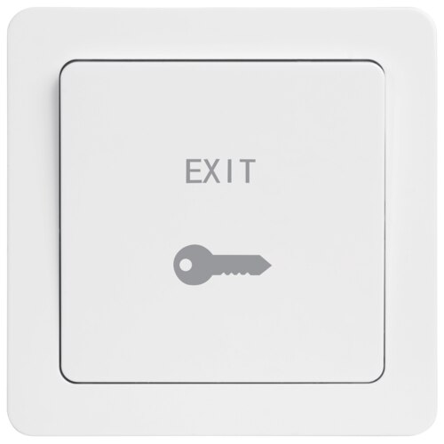 Công tắc chuông 1 cực 10A đánh dấu Exit, nút bấm lớn WGCL111E Hager